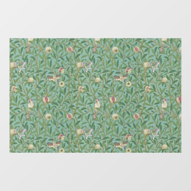 William Morris "Bird & Pomegranate" 3. Fensteraufkleber (Blatt)