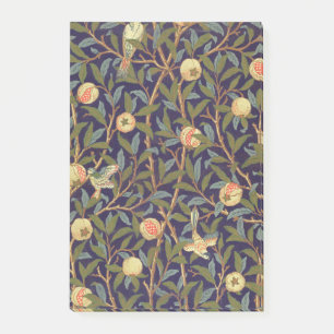 William Morris Bird und Pomegranate Vintag Art Post-it Klebezettel