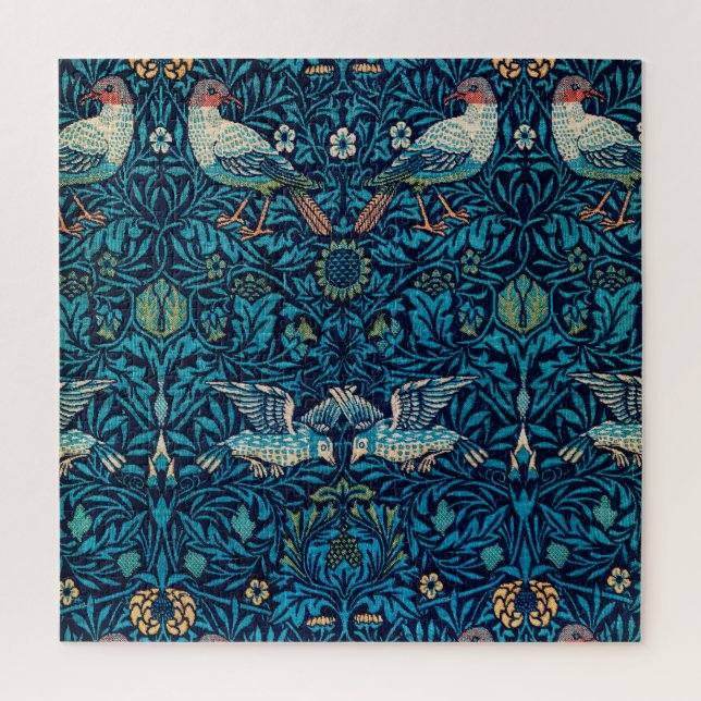 William Morris Birds Art Nouveau Floral Pattern (Vertikal)