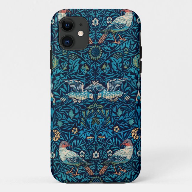 William Morris Birds Art Nouveau Floral Pattern Case-Mate iPhone Hülle (Rückseite)