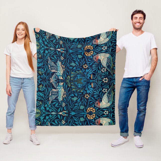 William Morris Birds Fleecedecke (Beispiel)