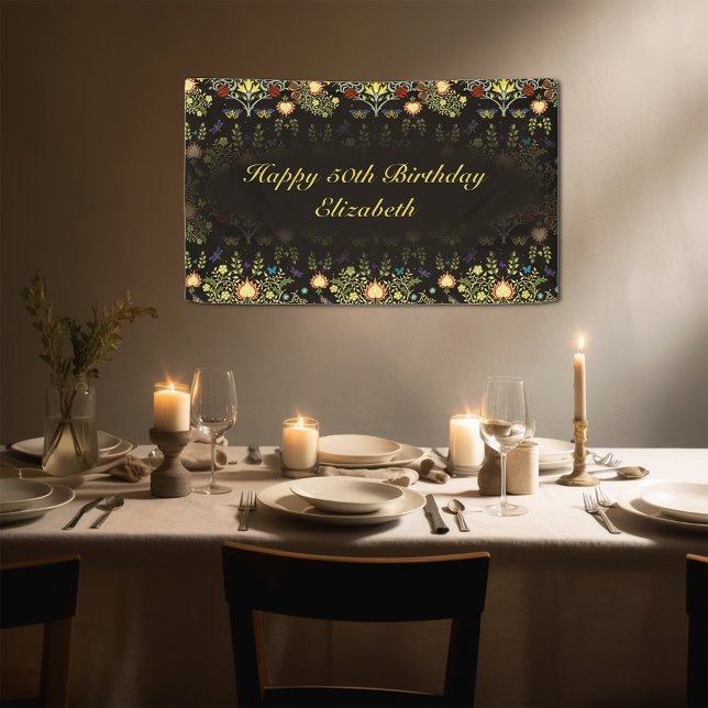 William Morris Birthday Party Banner (Von Creator hochgeladen)