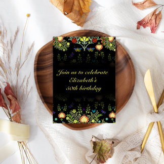 William Morris Birthday Party Einladung