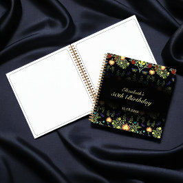 William Morris Birthday Party Guest Book Notizbuch