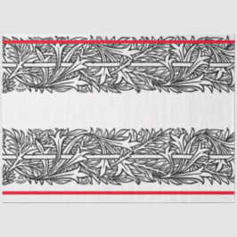 William Morris BLACK UND WEISSER DESIGN-TISSUPAPIE Seidenpapier