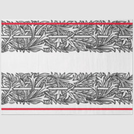 William Morris BLACK UND WEISSER DESIGN-TISSUPAPIE Seidenpapier