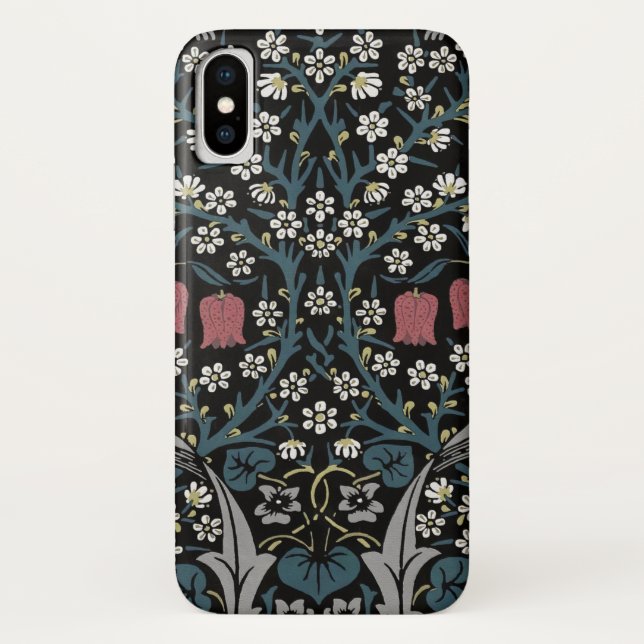 William Morris Blackthorn Floral Art Nouveau Case-Mate iPhone Hülle (Rückseite)