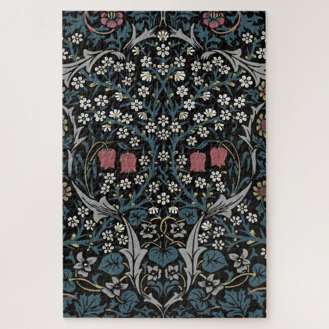 William Morris Blackthorn Floral Art Nouveau Hand- (Vertikal)