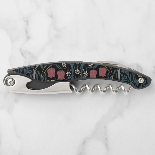 William Morris Blackthorn Floral Art Nouveau Kellnermesser (Vorderseite)