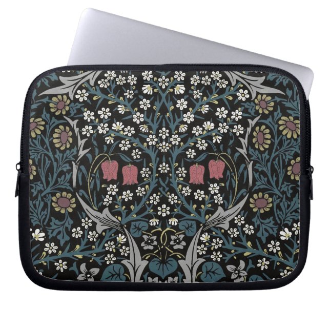 William Morris Blackthorn Floral Art Nouveau Laptopschutzhülle (Vorderseite)