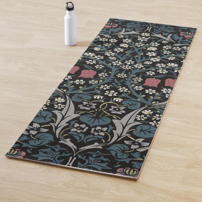 William Morris Blackthorn Floral Art Nouveau Yogamatte (Beispiel)