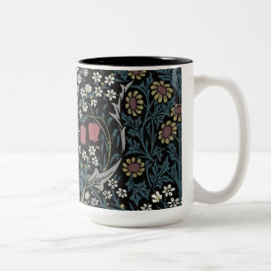 William Morris Blackthorn Floral Art Nouveau Zweifarbige Tasse