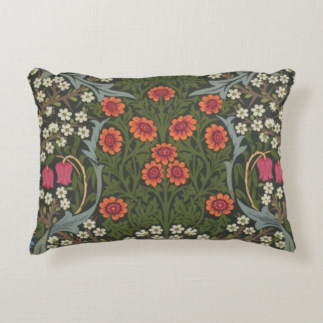 William Morris Blackthorn Garden Blume Classic Dekokissen (Vorderseite)