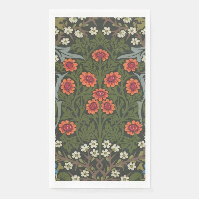 William Morris Blackthorn Garden Blume Classic Serviette (Vorderseite)