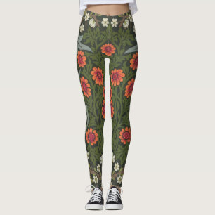 William Morris Blackthorn-Gartenblume Klassiker Leggings