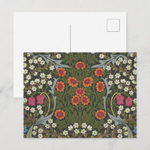 William Morris Blackthorn Gartenblume Klassiker Postkarte