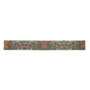 William Morris Blackthorn Gartenblume Klassiker Satinband