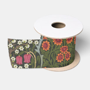 William Morris Blackthorn Gartenblume Klassiker Satinband