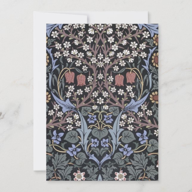 William Morris - Blackthorn-Muster Dankeskarte (Vorderseite)
