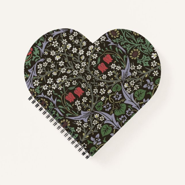 William Morris Blackthorn Tapestry Floral Notizbuch (Vorderseite)