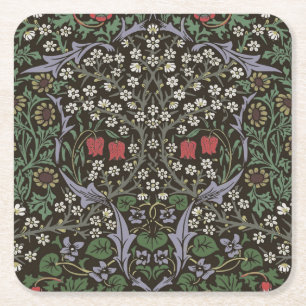 William Morris Blackthorn Tapeten Blumenmuster Rechteckiger Pappuntersetzer