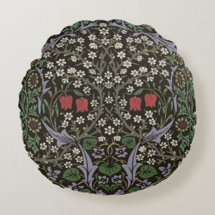 William Morris Blackthorn Tapeten Blumenmuster Rundes Kissen