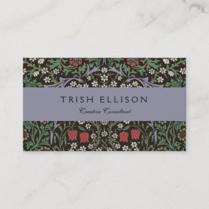 William Morris Blackthorn Tapetenblumen Visitenkarte
