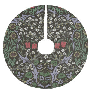 William Morris Blackthorn-Teppich Blumendekor Polyester Weihnachtsbaumdecke