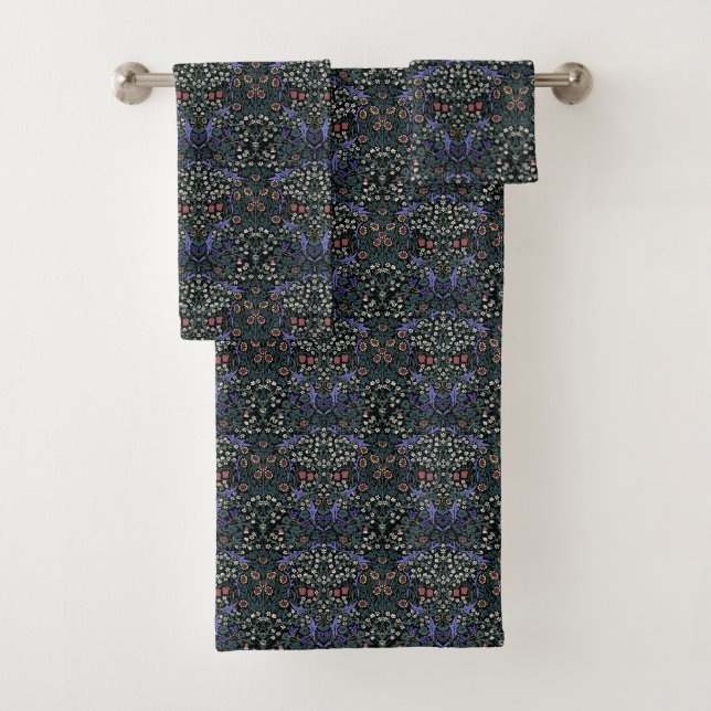 William Morris Blackthorn Victorian Gothic Badhandtuch Set (Insitu)