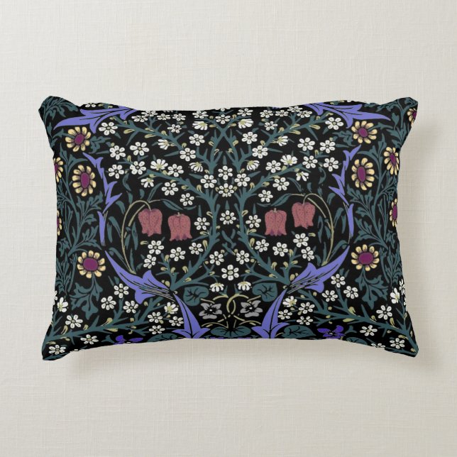 William Morris Blackthorn Victorian Wallpaper Dekokissen (Vorderseite)