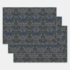 William Morris Blackthorn Victorian Wallpaper Geschenkpapier Set