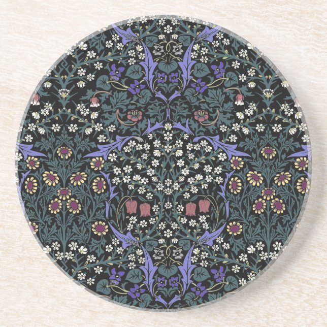 William Morris Blackthorn Victorian Wallpaper Getränkeuntersetzer (Vorne)