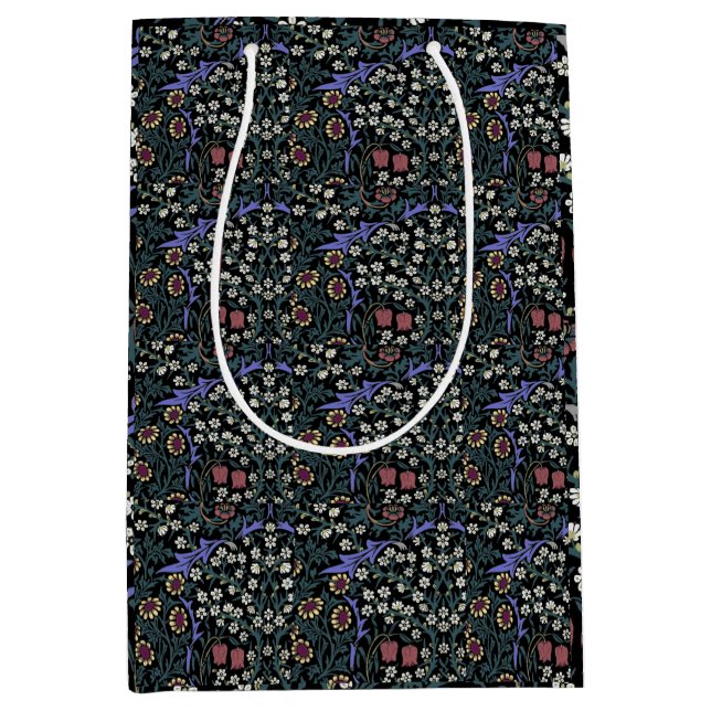 William Morris Blackthorn Victorian Wallpaper Mittlere Geschenktüte (Vorderseite)