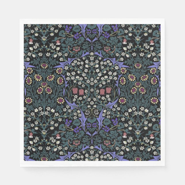 William Morris Blackthorn Victorian Wallpaper Serviette (Vorderseite)