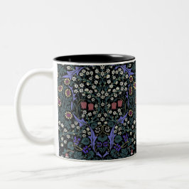 William Morris Blackthorn Victorian Wallpaper Zweifarbige Tasse
