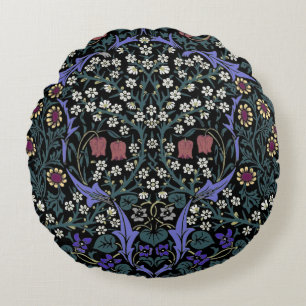 William Morris Blackthorn viktorianische Tapete Rundes Kissen
