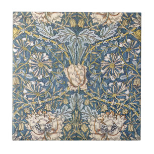 William Morris Blau Floral Fliese