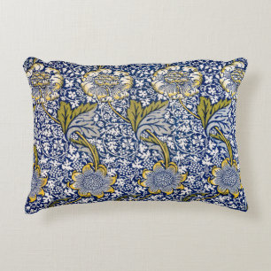 William Morris Blau Gelbe Blumen Kissen