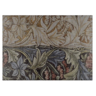 William Morris Blauglocken-Tapete Botanische Klass Schneidebrett