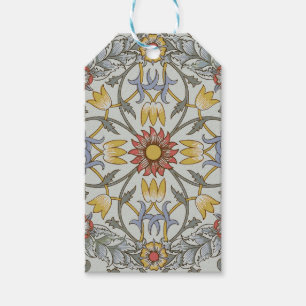 William Morris Bloral Circle Blume Illustration Geschenkanhänger