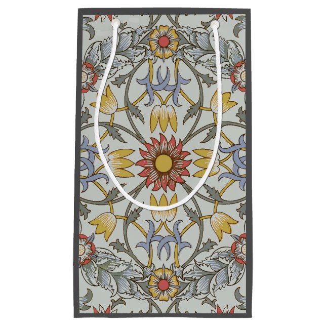 William Morris Bloral Circle Blume Illustration Kleine Geschenktüte (Vorderseite)