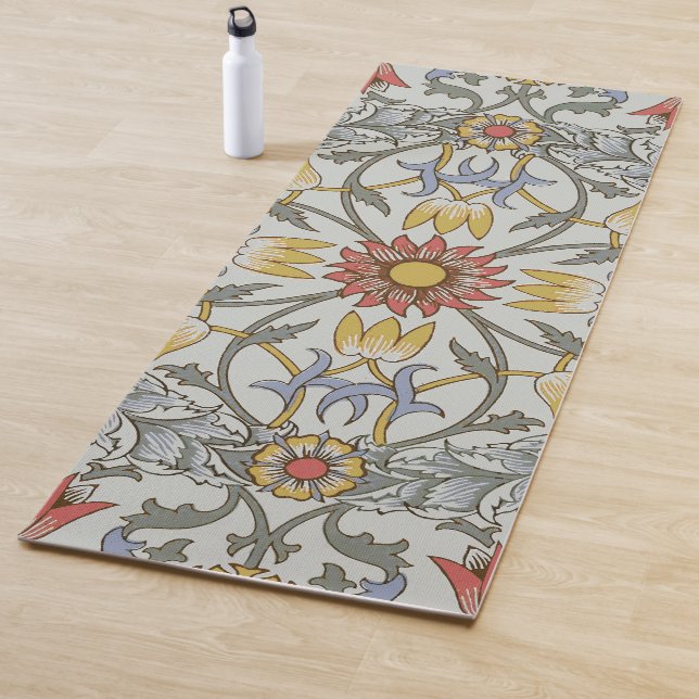 William Morris Bloral Circle Blume Illustration Yogamatte (Beispiel)
