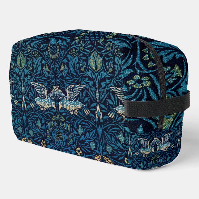 William Morris Blue Birds Tapestry Classic Waschbeutel (Linke Seite)