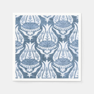 William Morris Blue Floral Pattern Classic Serviette