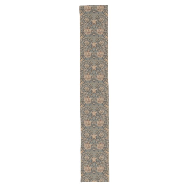 William Morris: Blue Honeysuckle Table Runner Großer Tischläufer (Vorderseite)
