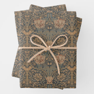William Morris: Blue Honeysuckle Wrapping Paper Geschenkpapier Set