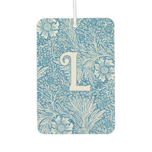William Morris Blue Marigold Monogram Autolufterfrischer