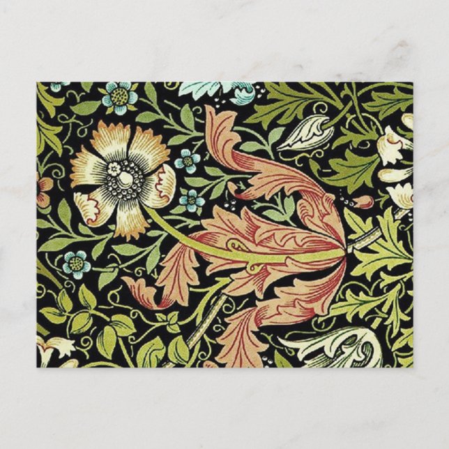 William Morris Blume Design Postkarte (Vorderseite)