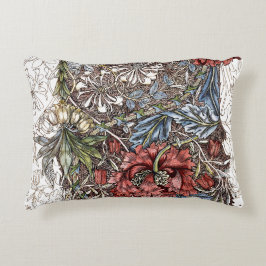 William morris Blume elegante Blumendarstellung Dekokissen