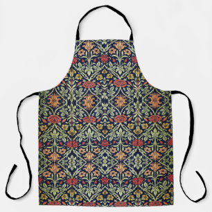 William Morris Blume Foliage Green Yellow Red Schürze